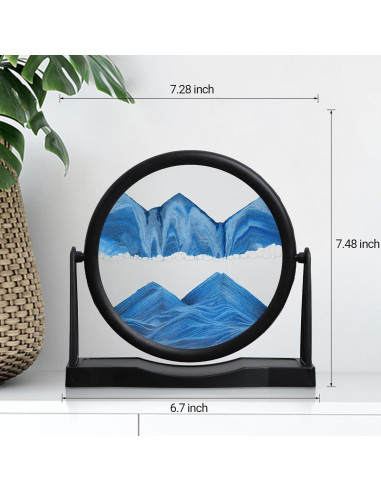 Arte de Arena en Movimiento MXYATCJ 20 cm Azul Decoración