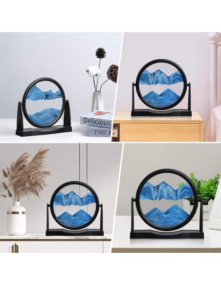 Arte de Arena en Movimiento MXYATCJ 20 cm Azul Decoración