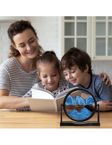 Arte de Arena en Movimiento MXYATCJ 20 cm Azul Decoración