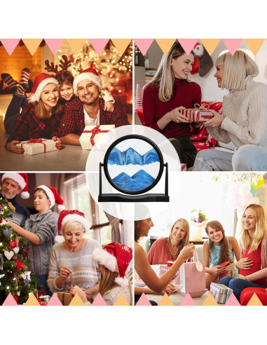 Arte de Arena en Movimiento MXYATCJ 20 cm Azul Decoración