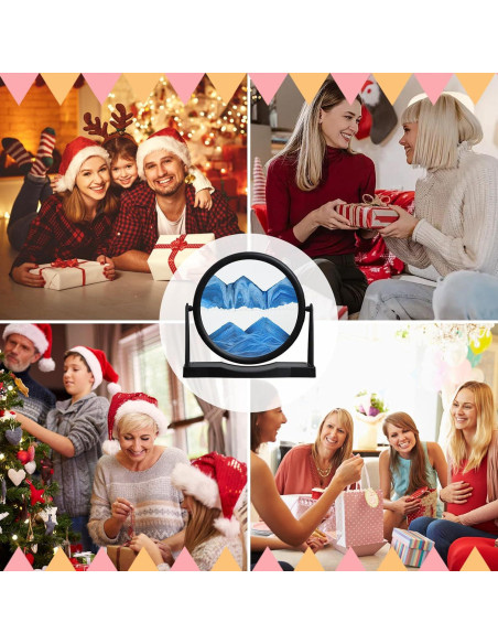 Arte de Arena en Movimiento MXYATCJ 20 cm Azul Decoración