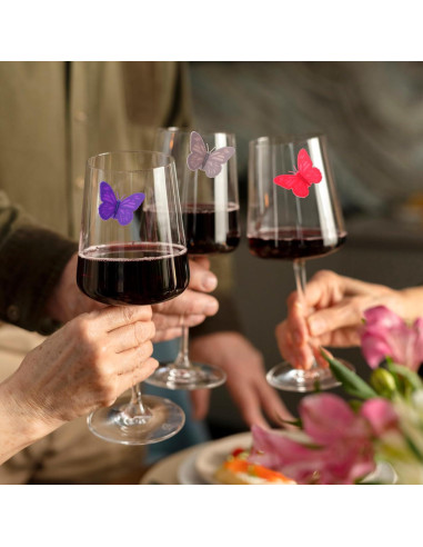 10 Marcadores de Copas de Vino de Silicona CIATBYYJ Multicolores