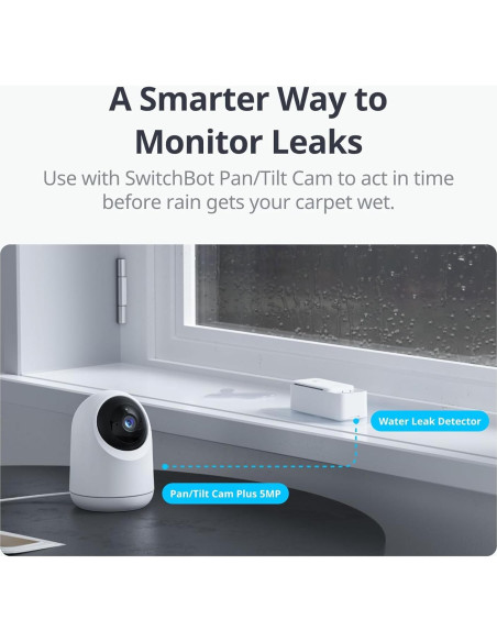 Detector de Fugas de Agua SwitchBot WiFi IP67 100dB