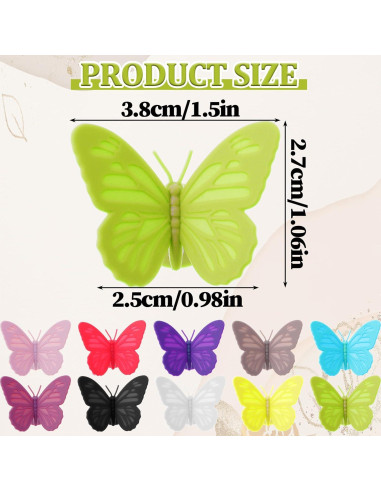 10 Marcadores de Copas de Vino de Silicona CIATBYYJ Multicolores