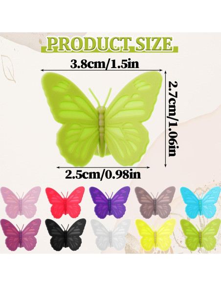 10 Marcadores de Copas de Vino de Silicona CIATBYYJ Multicolores