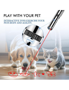 Puntero láser para gatos Yiwu 9127 con 3 modos y USB 2