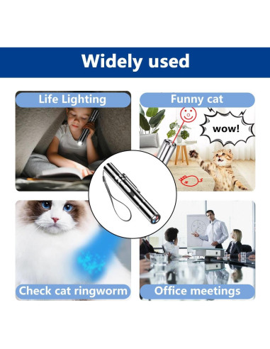 Puntero láser para gatos Yiwu 9127 con 3 modos y USB