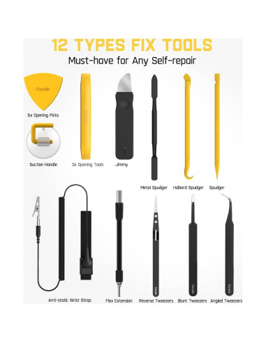 Fanttik E1 NEX Estación de Trabajo Kit Destornillador 64 Puntas