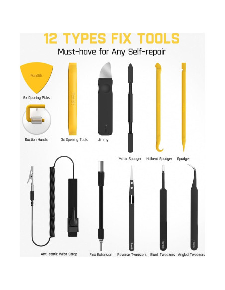 Fanttik E1 NEX Estación de Trabajo Kit Destornillador 64 Puntas