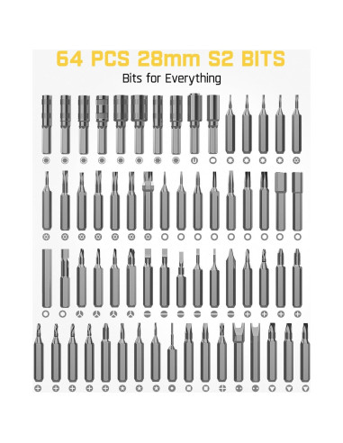 Fanttik E1 NEX Estación de Trabajo Kit Destornillador 64 Puntas