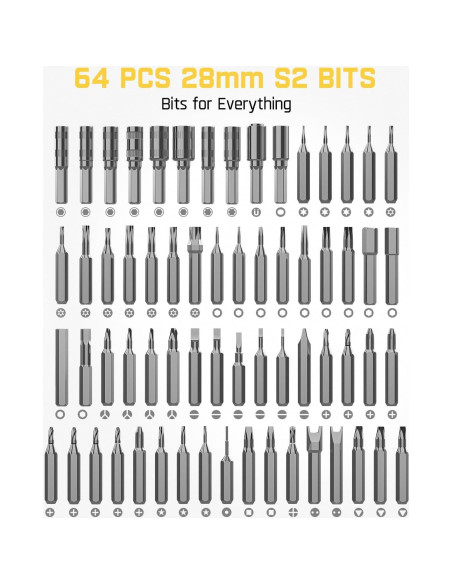 Fanttik E1 NEX Estación de Trabajo Kit Destornillador 64 Puntas