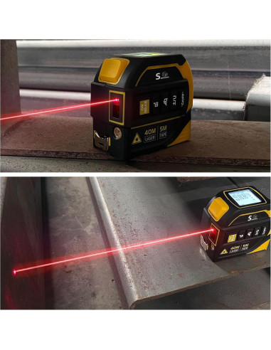 Medidor de cinta láser 4 en 1 SUNHAIXIA 40m + 5m AutoLock