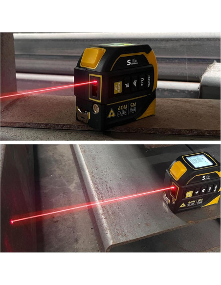 Medidor de cinta láser 4 en 1 SUNHAIXIA 40m + 5m AutoLock