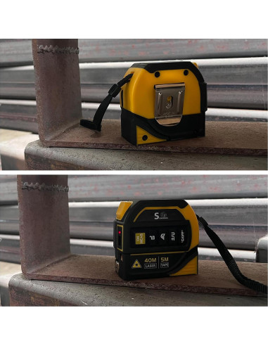 Medidor de cinta láser 4 en 1 SUNHAIXIA 40m + 5m AutoLock
