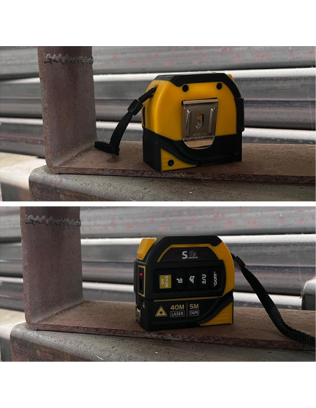Medidor de cinta láser 4 en 1 SUNHAIXIA 40m + 5m AutoLock