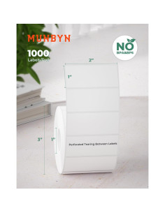 Etiquetas Térmicas MUNBYN 50,8x25,4mm 1000 Hojas Rollo 2