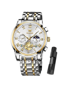 Reloj OLEVS para Hombres Acero Inoxidable Impermeable