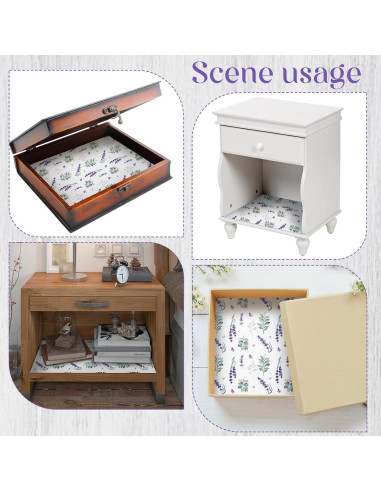 Forros Aromatizados para Cajones Geelin 24 Hojas Lavanda