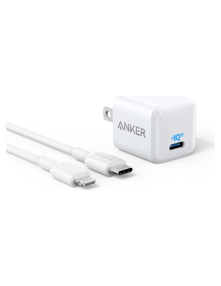 Cargador USB C 20W Anker 511 Nano con Cable 1.83m