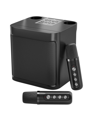 Máquina de Karaoke Bluetooth Portátil 2 Micrófonos 203