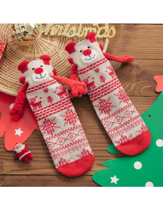 Calcetines Magnéticos de Navidad para Parejas - Talla Única 2