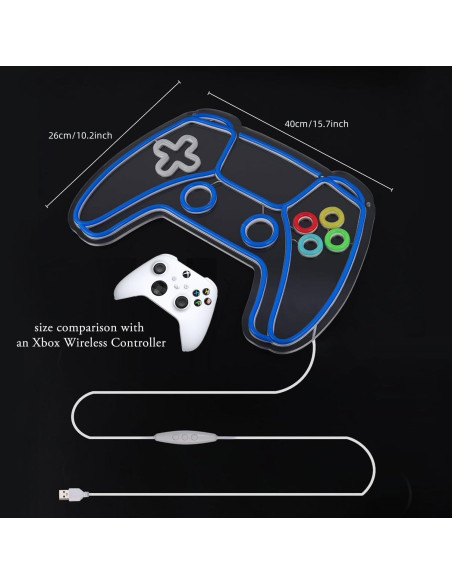 Luz de Neón Gamer iQuincy Controlador LED Dimmable USB