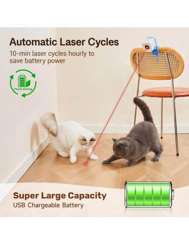 Juguete láser para gatos Potaroma modelo DM-TZD recargable