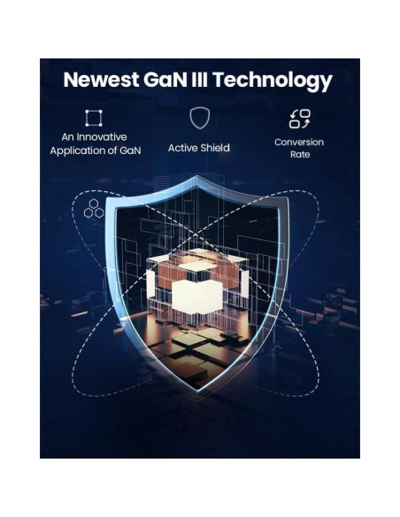 Cargador USB C 150W Pxwaxpy 3 Puertos Rápido Plegable