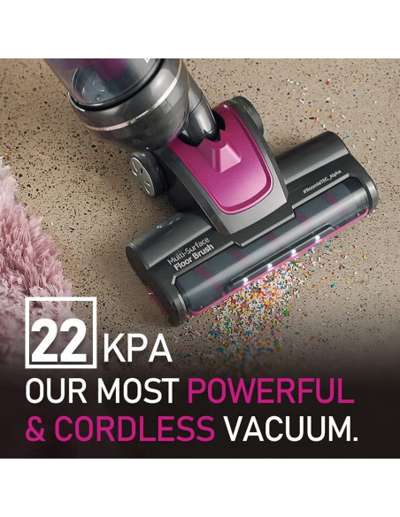 Aspiradora Vertical Inalámbrica Roomie Tec Alpha 300W con Cepillo para Mascotas