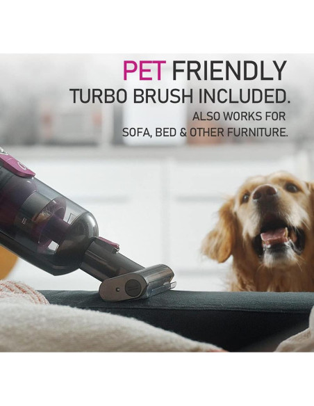 Aspiradora Vertical Inalámbrica Roomie Tec Alpha 300W con Cepillo para Mascotas