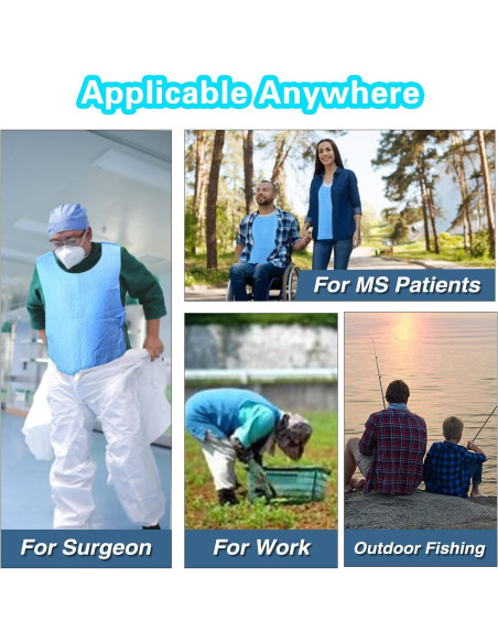 Chaleco Refrigerante Evaporativo PVA Unisex para Verano