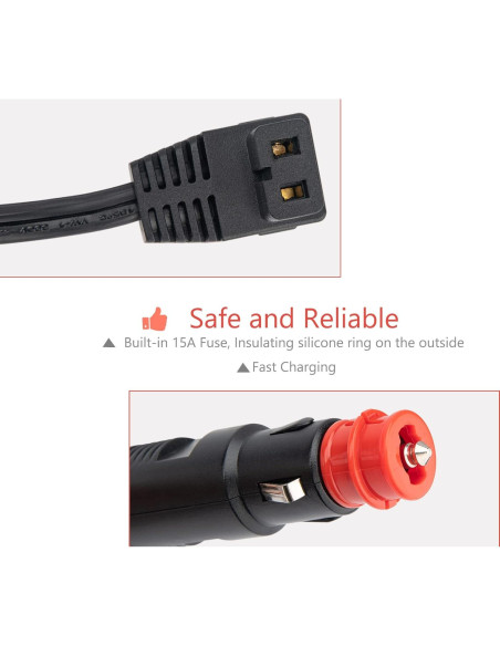 Cable de Alimentación 12V/24V para Refrigerador de Coche