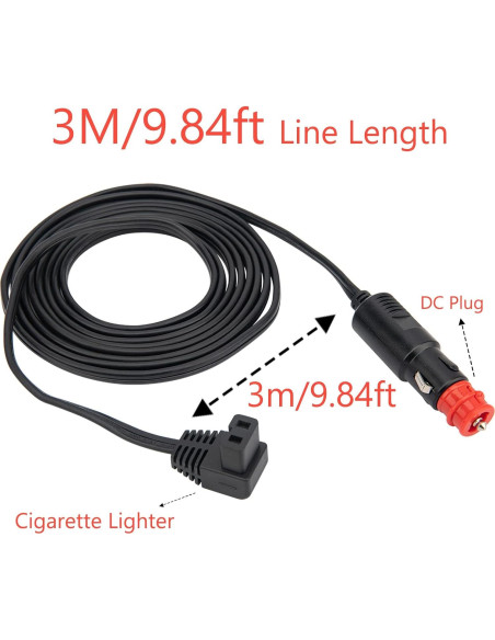 Cable de Alimentación 12V/24V para Refrigerador de Coche