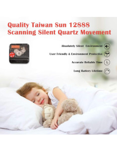 Reloj de Pared TAHEAT 35.5 cm Ancla Blanco Silencioso 2