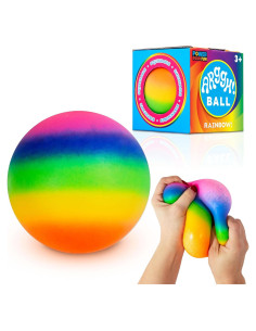 Bola de Estrés Gigante Arcoíris Potencia Tu Diversión 9.53 cm