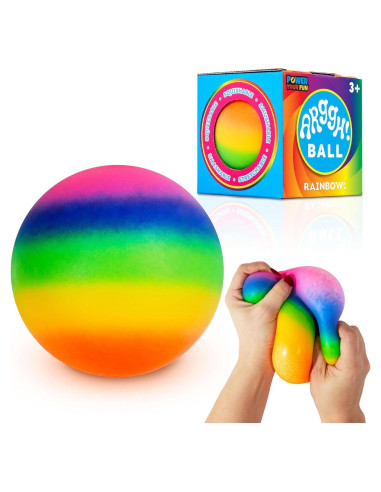 Bola de Estrés Gigante Arcoíris Potencia Tu Diversión 9.53 cm