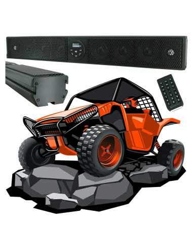 Barra de Sonido Gravity GTV64BT 91 cm 600W Bluetooth Impermeable