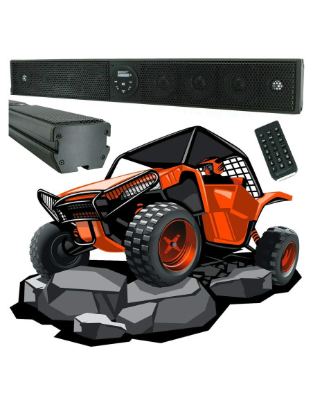 Barra de Sonido Gravity GTV64BT 91 cm 600W Bluetooth Impermeable