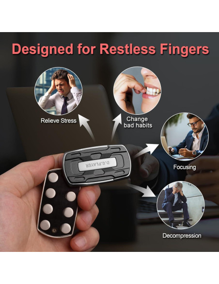 Juguete Antiestrés D.G.PLAYER Modelo A052 - Negro