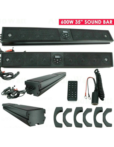 Barra de Sonido Gravity GTV64BT 91 cm 600W Bluetooth Impermeable