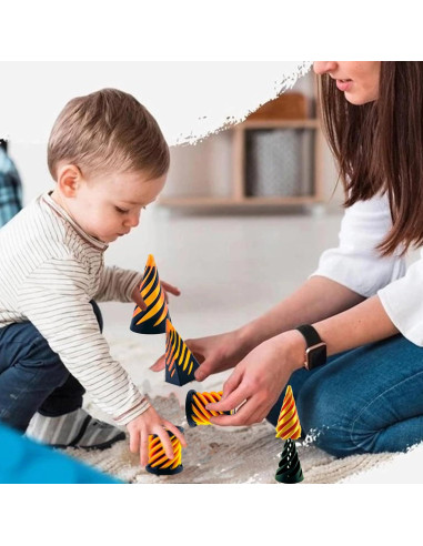 Cono Imposible Antiestrés 3 Piezas Dorado - Juguete Relajante