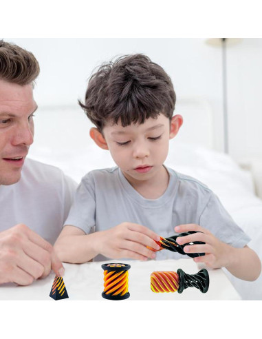 Cono Imposible Antiestrés 3 Piezas Dorado - Juguete Relajante