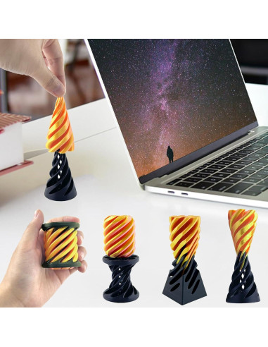 Cono Imposible Antiestrés 3 Piezas Dorado - Juguete Relajante