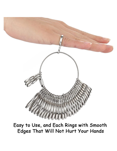 Kit de Medición de Anillos Accmor con Mandril y Calibrador