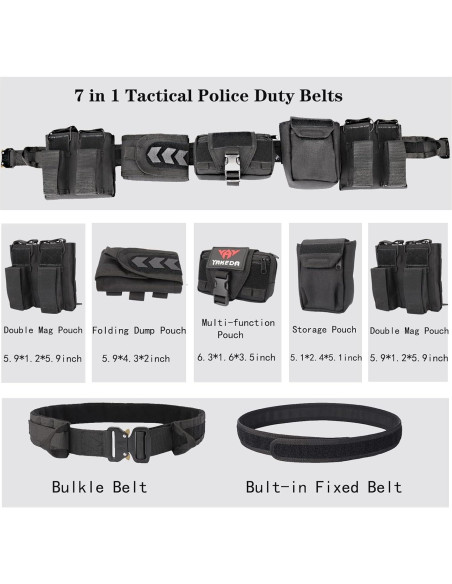 Cinturón Táctico BOMTURN Battle Belt 7 Accesorios 114CM