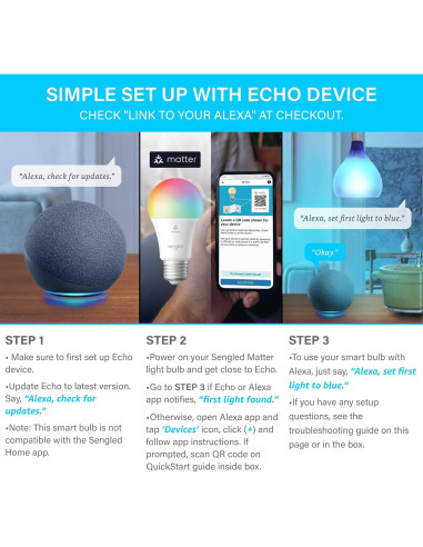 Bombilla LED Inteligente Sengled A19 Multicolor 800LM