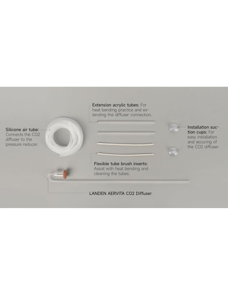 Difusor de CO2 LANDEN AERVITA L, cerámica nano para acuarios