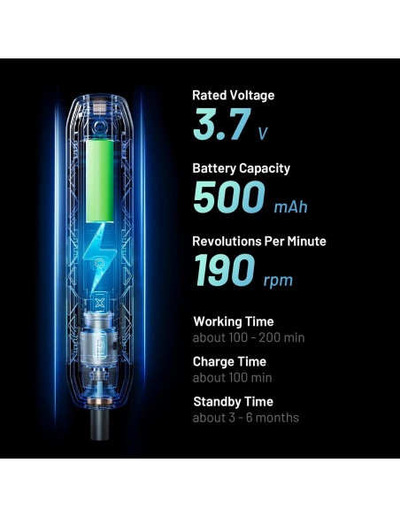 Juego de Destornilladores Eléctricos EZARC 181 en 1 con 160 Puntas
