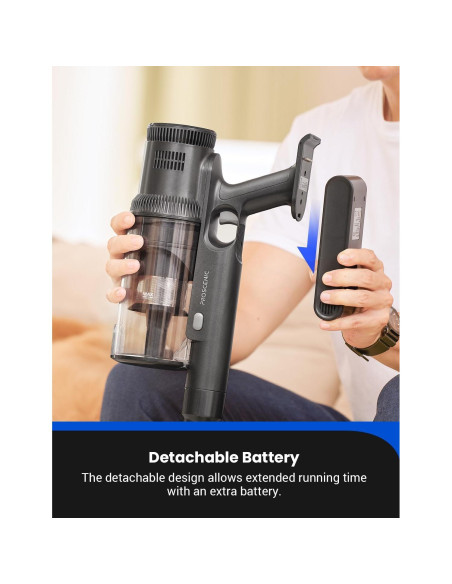 Aspiradora Proscenic P11 Mopa 2 en 1 Inalámbrica Gris