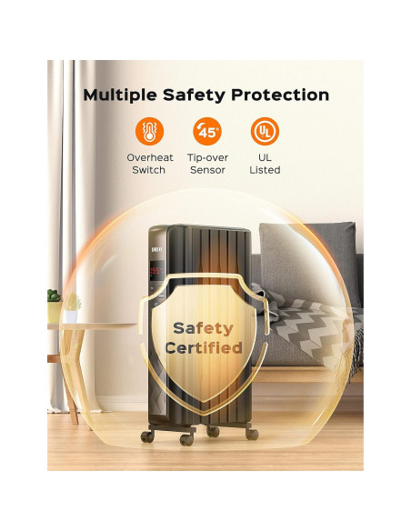 Calentador de aceite Dreo DR-HSH005 1500W control remoto